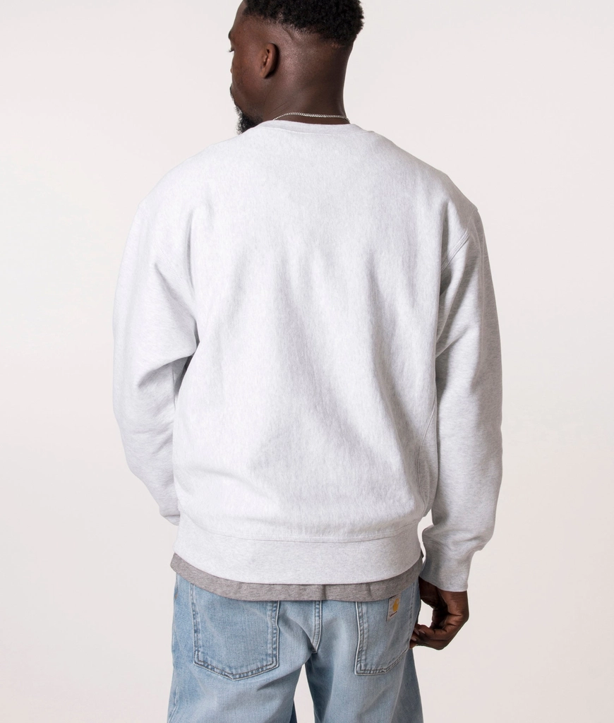Carhartt WIP Mens Relaxed Fit American Script Sweatshirt
